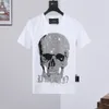 Designer rond avec T-shirt Plain Plein Philipps Philipps Hop Pleins Pp designer Phillip Men BEAR Designer T Skull T-SHIRT SS NECK Hip HAWAII T-shirts CRYS -SHIR chemises