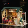 Doll House Accessories CUTEBEE DIY Dollhouse Wooden Miniature Doll House With Furniture Toys For Children Christmas Gift 230424