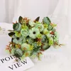 Nieuwe Noordse boeketreeks Rose Bud Tea Bud European Style Core Fake Bouquet 1 stcs voor huwelijkshuizen tuindecoratie buiten