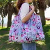 Bolsas de armazenamento Tamanho dobrável Grande estilo mágico estilo nylon grande tote ecológico reutilizável poliéster portátil bolsa dobrável bolsa dobrável compra