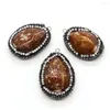 Charms Gohemian Conch Pendate Vintage Shiny Inlade Afinestone Women's Shell Diy Jewelry