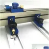 Professionellt handverktyg sätter träbearbetning av aluminiumstopp Miter Track T Slot Gauge Staket Kontakt Såg Bord glidande konsoler Chute Drop D otfck