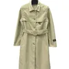 Dames Trenchcoats Designer Herfst en Winter Nieuw Eenvoudig Casual Stijl Mode Riem Revers Afneembare mouw Windjack NH7R