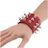 Manchette Punk Cuir Spike Bracelet Pu Manchette Biker Bracelets Avec Pointes Pour Hommes Femmes Et Enfants Livraison Directe Bijoux Bracelets Dhlng