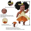 Bambole bambola nera africana da 12 pollici con vestiti, regalo di compleanno per bambini, simpatici giocattoli per bambini in PVC 231124