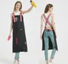 New 2023 New Fashion Nylon Waterproof Apron Coffee Shop Hairdresser Florist Work Clothes Long Slit Adjustable Nail Salon Apron