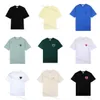 Designer Ami T Petit Haut Hommes Femmes Été À Manches Courtes T-shirts Coeur Broderie Tee Confortable Hommes Couple T-shirt Casual T-shirt 30 Couleurs TG