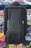 Vestidos casuais básicos mulheres elegante blazer vestido abotoado zíper bolso design mulheres trabalho entalhado colarinho manga longa mini feminino 231123