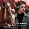 Oneodio Professional Wired Studio DJ Hörlurar + trådlös Bluetooth 5.2 Headset Hifi Stereo Monitor hörlurar med mikrofon