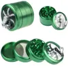 Hot 40mm Zink Eloy Smoke Grinder 4-lagers handdriven metallkvarn med handtagskvarn