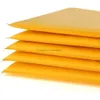Envelopes com bolhas de papel kraft, sacos para envio postal, envelope acolchoado com bolhas, ecológico, reciclado, envio direto, amarelo