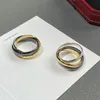 Brand Fashion Charming Women's Three in One Couple Wedding carrtier Ring High Quality Gold Designer Jewelry