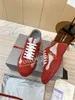 Men America's Cup XL Leather Sneakers Hoogwaardige Patent Leather Flat Trainers Red Mesh Lace-Up Casual Shoes Outdoor Runner Trainers Sportschoenen