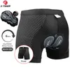 Cycling Underwears X-TIGER Cycling Shorts Men's Cycling Underwear Breathable Mesh Riding Underpant Gel Pad Shockproof Bike Shorts Bicycle Underwear 231123