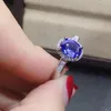 Кластерные кольца kjjeaxcmy fine jewelry natural tanzanite 925 стерлинговые серебряные женщины тест поддержки кольца Noble