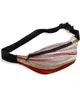 Waist Bags Red Gradient Marble Texture Bag Women Men Belt Large Capacity Pack Unisex Crossbody Chest