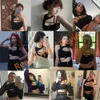 Camisoles Tanks Crop Top Femmes Évider Blouses Noires Sans Manches Skinny Cool Punk T-shirts Techwear Été Sexy Débardeurs Y2k Vêtements 230424