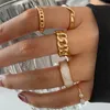 Band Ringen 5 Stuks 10 Stuks Imitatie Parel Blad Bloem Set Voor Vrouwen Vlinder Vinger Ring Metalen Knuckle Sieraden 231123