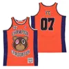 Basketbalfilm West Graduation Jersey 07 ye albumomslag kampioen team kleur wit ademende hiphop voor sportfans pure katoenen universiteit retro pullover high hip