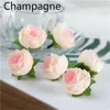 Fleurs décoratives 20/50pcs bricolage artisanat cadeaux de fête des mères vraie touche Floral faux bouquet décoration de mariage têtes de fleurs artificielle Rose