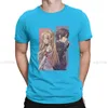 القمصان الخاصة بالرجال Asuna Classic O Neck Tshirt Sword Art Art Online Shirt القميص الأساسي للرجال الفردية