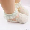 Çocuk Çoraplar Yeni Yaz Dantel Çiçek Örgü Bebek Kız Çocuk Çorapları Yenidoğan Sevimli Fırfır Fırfır Bilin
