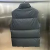 Gilets pour hommes Designer de luxe Version haute 2023 Hiver Nouveau P Veste de gilet en cuir d'oie blanche unisexe avec col debout chaud SC47