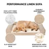 canis canetas produtos para animais de estimação pelúcia desempenho linho sofá ortopédico cama para cães suprimentos para cães casas e habitats almofada coisas tapete casa 231123