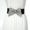 Riemen klassieke rok jas jas casual brede elastische riem dames sperma banden taille band rhinestone bowknot tailleband