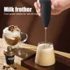 Ny elektrisk mjölk Frother Portable Egg Beater Coffee Mixer Milk Beater Mini Milk Blenders Foamer Hushåll Kök Visvverktyg