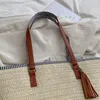Evening Bags Summer Hand-Woven Handbags Paper Rope Tassels Weaving Underarm Bag Handmade Casual Simple Portable Elegant For Seaside Holiday