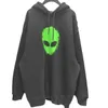 Womens Designer t shirt Shirt High Edition Alien Cartoon Print Couple OS Round Neck Loose Long Sleeve Hoodie XXL