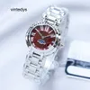 Luxury Watch Series samma nätverk Red Women's Watch True Moon Quartz