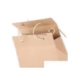 Gift Wrap 2 Styles Retro Tea Box Kraft Paper Packaging Small Handbag With Round Window Wholesale Lx4274 Drop Delivery Home Garden Fe Dh9Hp