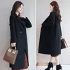 Women's Wool Blends Winter Coat Anti-wrinkle Winter Overcoat Loose Korean Style Winter Overcoat Trendy Midi Length Lady Coat for Shopping 231123