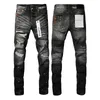 Herrenjeans Purple-brand Jeans Mode Herren Cooler Stil Luxus Designer Denim Hose Distressed Ripped Biker Schwarz Blau Jean Slim Fit Motorrad Eur SizeEOQD