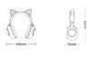 Cuffie Bluetooth da gioco che emettono luce Cuffie Bluetooth wireless Esports per bambini