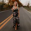 Abiti casual Donna Boho Backless Irregolare Abito stampato floreale Estate Profondo V Trim Lungo pizzo Maxi aperto sul retro Abiti da festa 230424