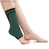 Enkelsteun 1pcs Gebreide Sport Ank Brace Compressie Seve Zomer Breathab Ank Support Guard voor Basketbal Badminton Bergbeklimmen Q231124