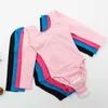 Scene Wear Style Kids Pink Bright Blue Black Long Sleeve Leotard Professional Girls Ballet Gymnastics Leotards Costumes Ballerina