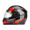 Cascos de motocicleta Casco antiniebla de invierno para hombres y mujeres Sombrero de moto de motocross de cara completa