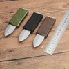 Wysokiej jakości mini mały auto taktyczny nóż D2 podwójna krawędź Spear Point Satin Blade CNC 6061-T6 Noże EDC z pudełkiem detalicznym