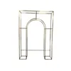 Luxury Wedding Decoration Arch Artificial Flower Display Rack Geometry Gilded Shelf Iron Screen For Party Backdrop DIY Stand