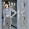 Dameslegging Driedelige set Hoge taille Naakt Gevoel Push Sport Fitness Hardlopen Yogapak Naadloze gymkleding