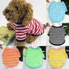 Hundkläder Summer Fasion Striped Pet T-shirt Classic Lovely Pullover Clothing Soft Breattable Shirt Clothes Suply