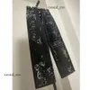 2023 Nuevo diseñador Jeans para mujer Graffiti Cintura alta Suelto Casual Negro Pantalones de mezclilla rectos Moda Streetwear Thekhoi-12 Cxg984 287 dfashion98