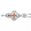 Colliers Jésus Crucifix Croix Collier Cristal Clair Pendentif Chaîne pour Hommes Femmes Prêtre Église Accessoires Religieux Pasteur Bijoux Cadeau 231124