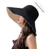قبعات واسعة الحافة القبعات دلو الربيع الصيف مضاد لدلاء القبعات النساء الرجال واسعة شاطئ شاطئ الشمس قبعة في الهواء الطلق واقية من الشمس قبعة بنما قابلة للطي قبعة الصياد 230424