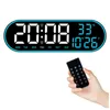 Väggklockor digital klocka stor display 15 tum med tidsdatum temp vecka timer 1auto-dimning led