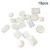 Тарелки 18pc Collhouse Tray Plate Miniature Блюда кухонные посуды декор игрушки Mini Doll House Coremer White